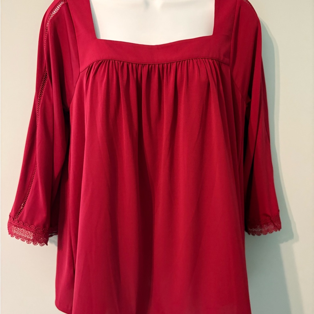 Ann Taylor Burgundy Blouse